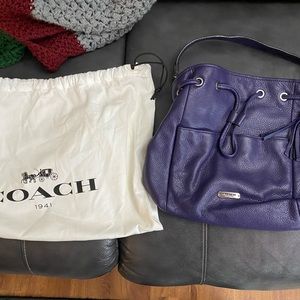 Coach Women’s Purple Leather handbag